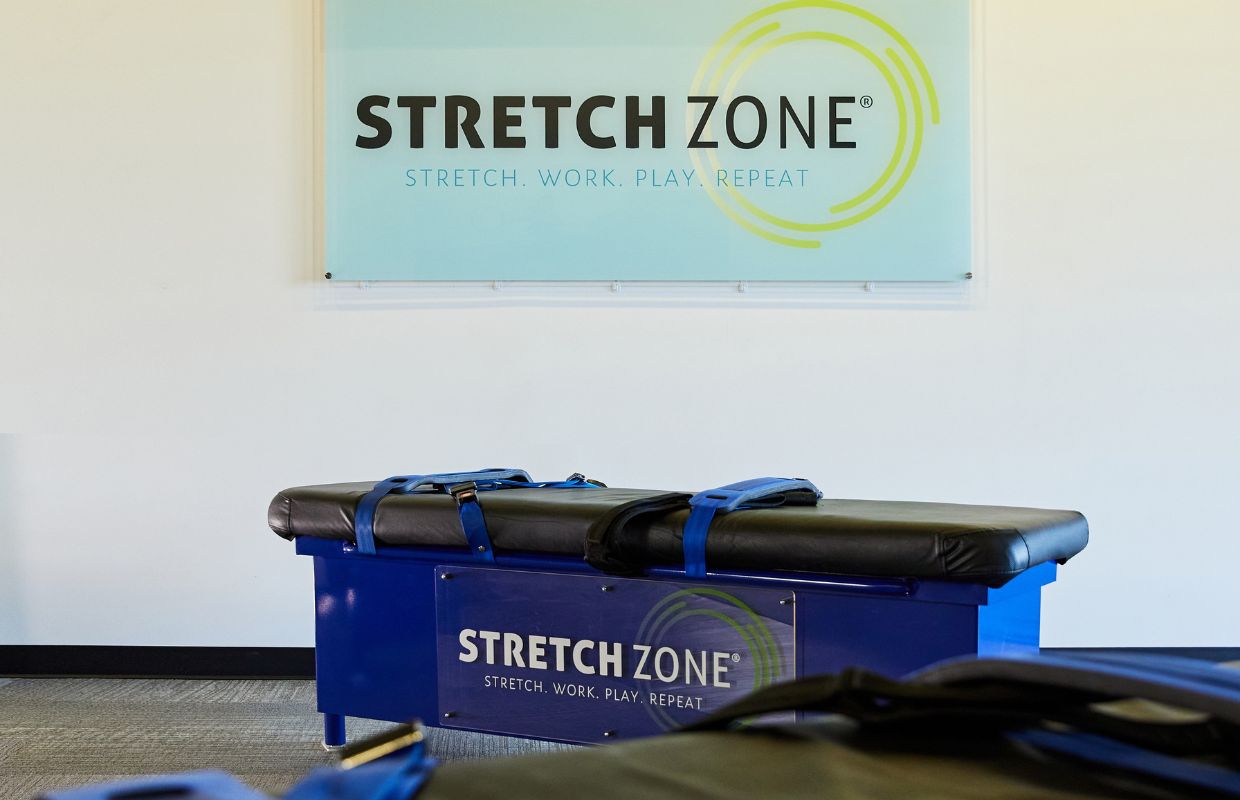 Stretching table at a Stretch Zone studio